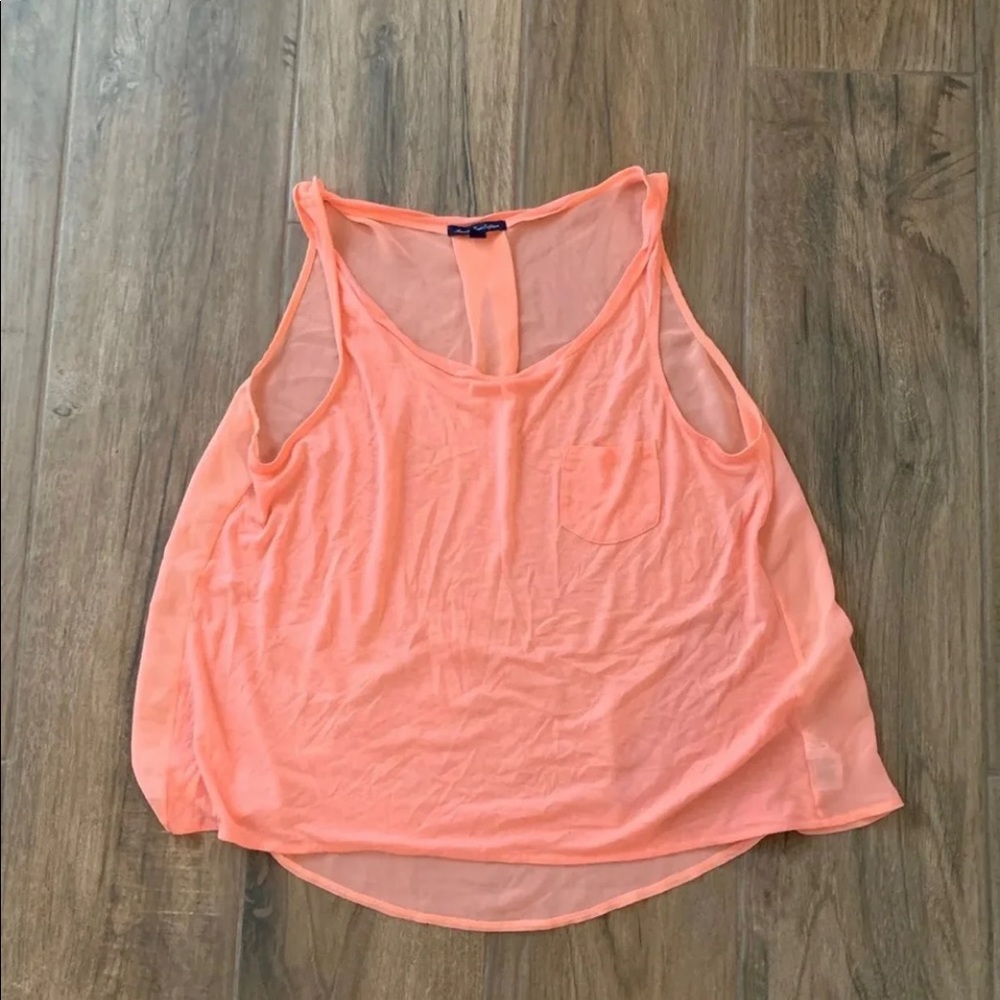 🌸3FOR20 American Eagle coral tank size large